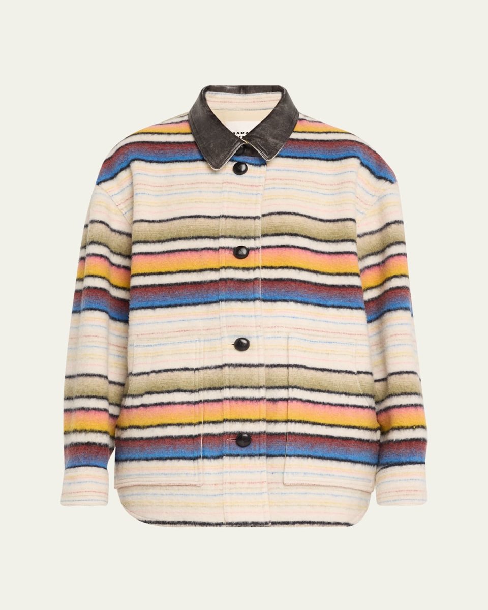 Dayvi Stripe Shirt Jacket